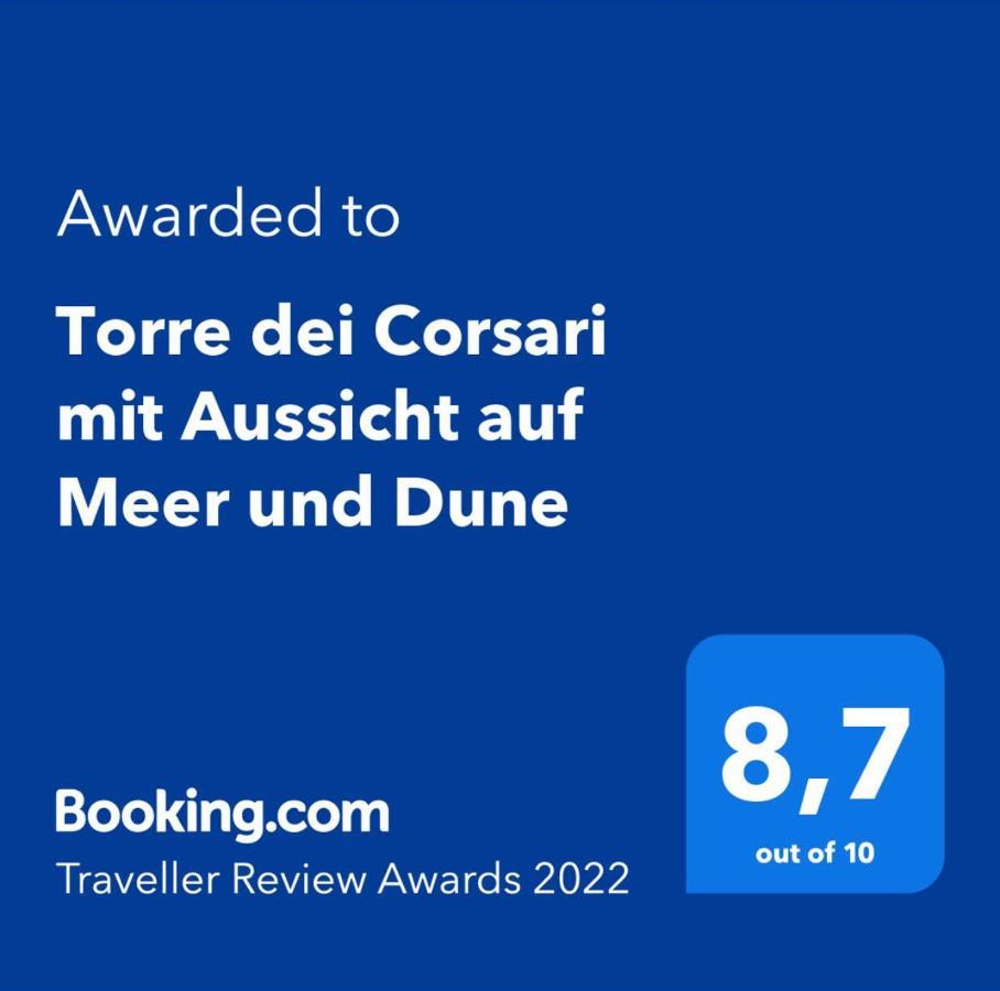 Torre Dei Corsari Mit Aussicht Auf Meer Und Dune Экстерьер фото